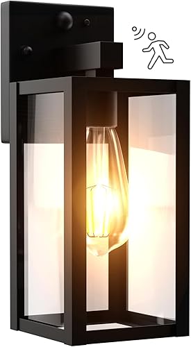 Miniatura 1 de Lámpara de pared exterior con sensor de movimiento del amanecer al anochecer, impermeable, para porche, luz de montaje en pared exterior