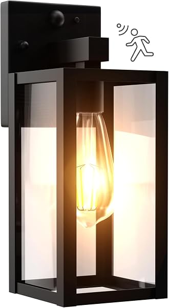 Kainozoic Dawn to Dusk Outdoor Sensor Motion Sensor Light Fixture Anti-Rust Outdoor Wall Lantern Waterproof