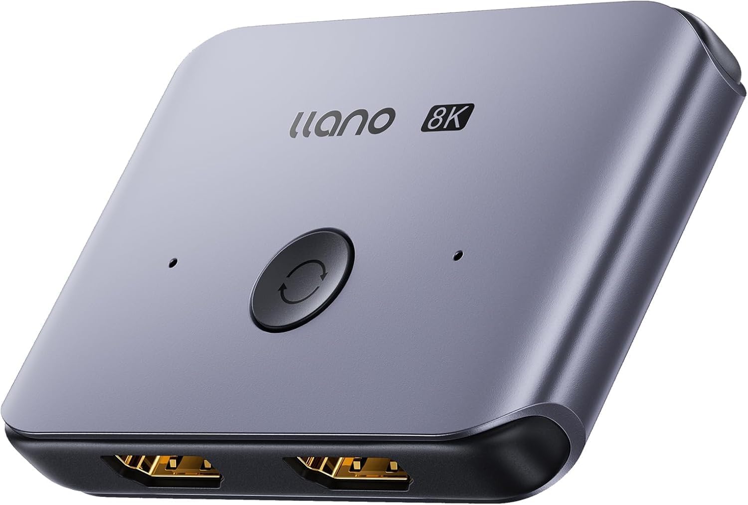 llano HDMI 2.1 Switch, 8K Bi-Directional Switch Splitter High Speed 48Gbps Supports 8K@60Hz 4K@120Hz HDCP2.3, Aluminum HDMI Switcher for PS5/PS4 TV Box/Xbox Series X/S, TV Fire Stick, ect.