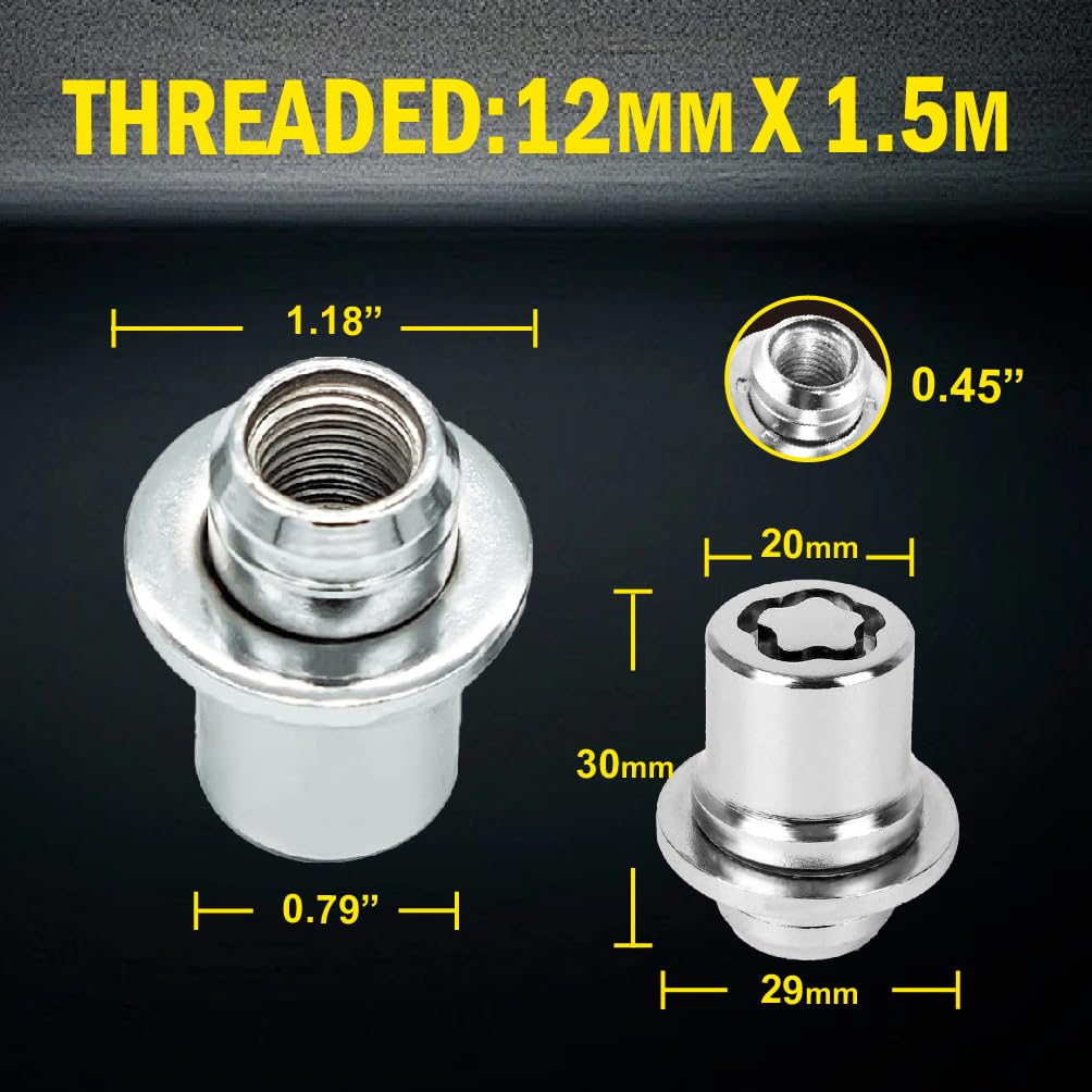 Amazon.com: 00276-00900 Wheel Lock Lug Nut Set, M12 x 1.5