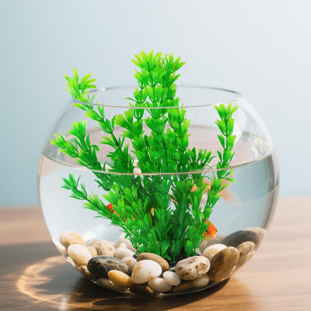 Vivifying Plantes d’Aquarium artificielles, Lot de 2 Plantes en Plastique de 25 cm pour Aquariums et bacs à Poissons