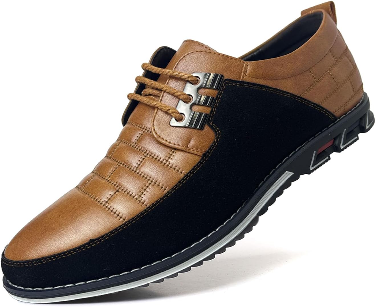 Recyphi メンズ オックスフォード ダービー 整形外科 レザー シューズ フォーマル ラグジュアリー ビジネス ドレス シュー