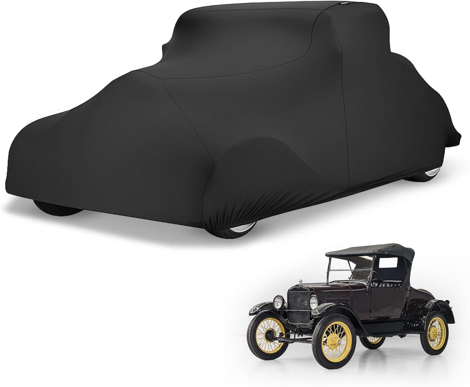 Car Cover Indoor Compatible with Corvette C6 2005-2013, Stretch Satin Dust-Proof Protection Ultimate Custom Full Car Cover for Underground Garage, Car Show