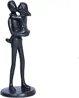 HAFKOIS Presentes de pai de filha estatueta de pai e filha presente de aniversário para pai presentes de aniversário de pai de filha escultura para dia dos pais presentes de aniversário de Natal para