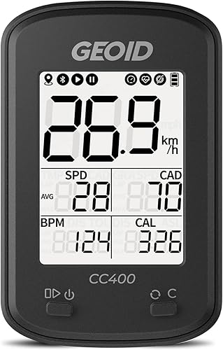 Miniatura 1 de CC400 GPS Bike Computer, inalámbrico Bluetooth impermeable bicicleta velocímetro cuentakilómetro,Ordenador de ciclismo recargable MTB Tracker con