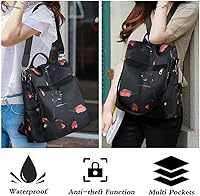 Vista 12 de Mochila para mujer, impermeable, antirrobo, bolsa de viaje, estiloA , L, Mochila