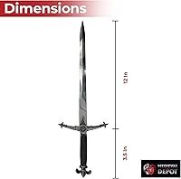 Vista 2 de MedievalDepot French King's Divinity Fleur De Lis - Espada medieval coleccionable con hoja de acero inoxidable y mango antiguo