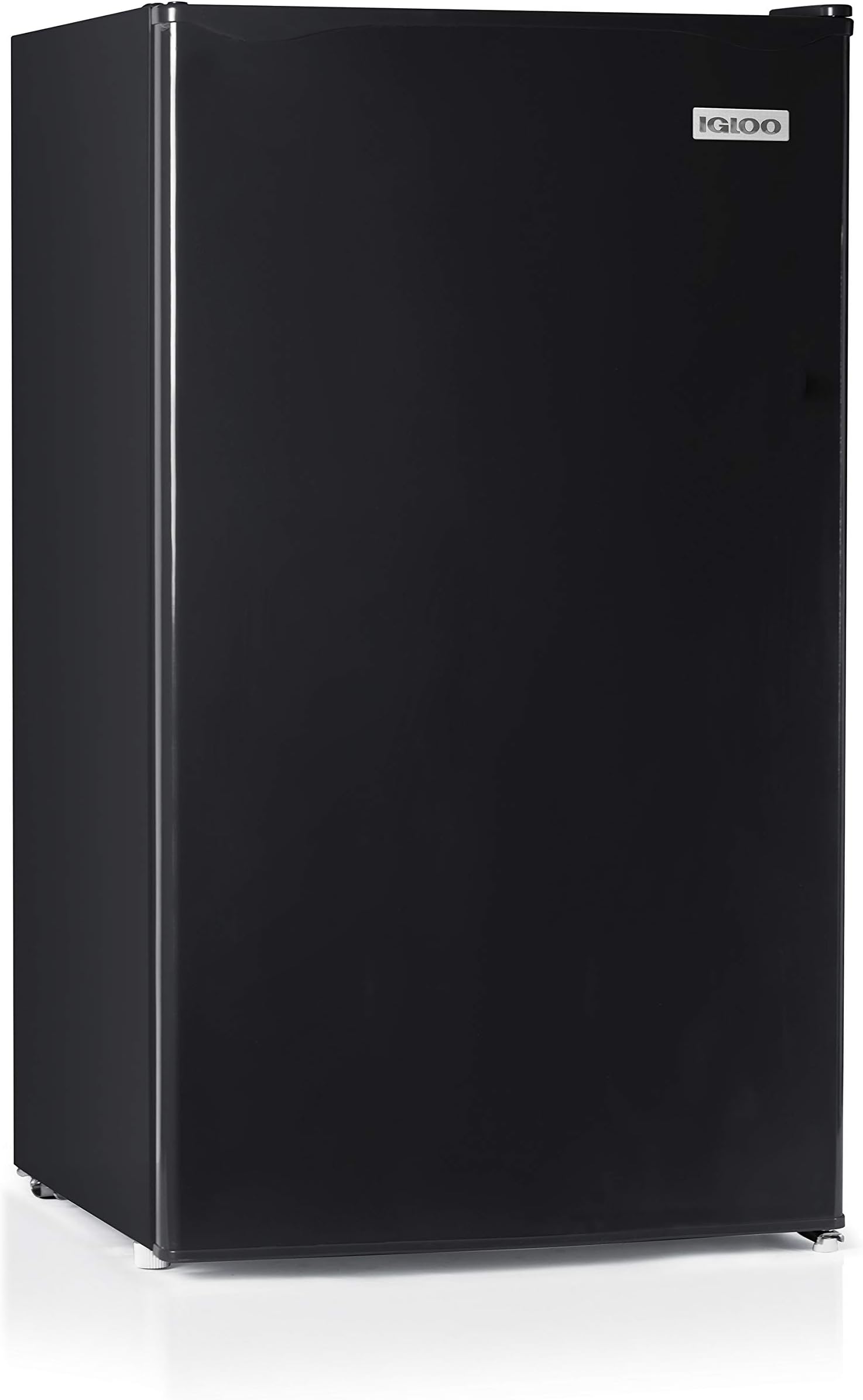 Igloo 3.2 Cu.Ft. Mini Fridge with Freezer - Single Door Compact Refrigerator with Glass Shelves for Homes, Dorms & Offices- Keep Snacks, Drinks & Frozen Foods Cool with Temperature Control Mini Fridge