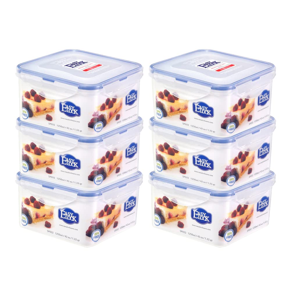 Contenitori Ermetici Per Alimenti Rosa, 6 Pezzi Da 1000 Ml - BPA Free, Impilabili, Adatti A Microonde E Lavastoviglie, Fatti In Spagna - 2