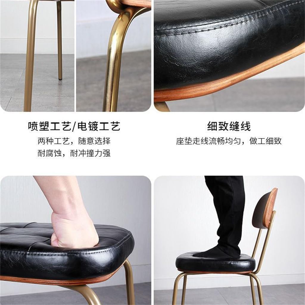 Industrial Household Retro Iron Soft Package Backrest Armchair Restaurant Bar Chair