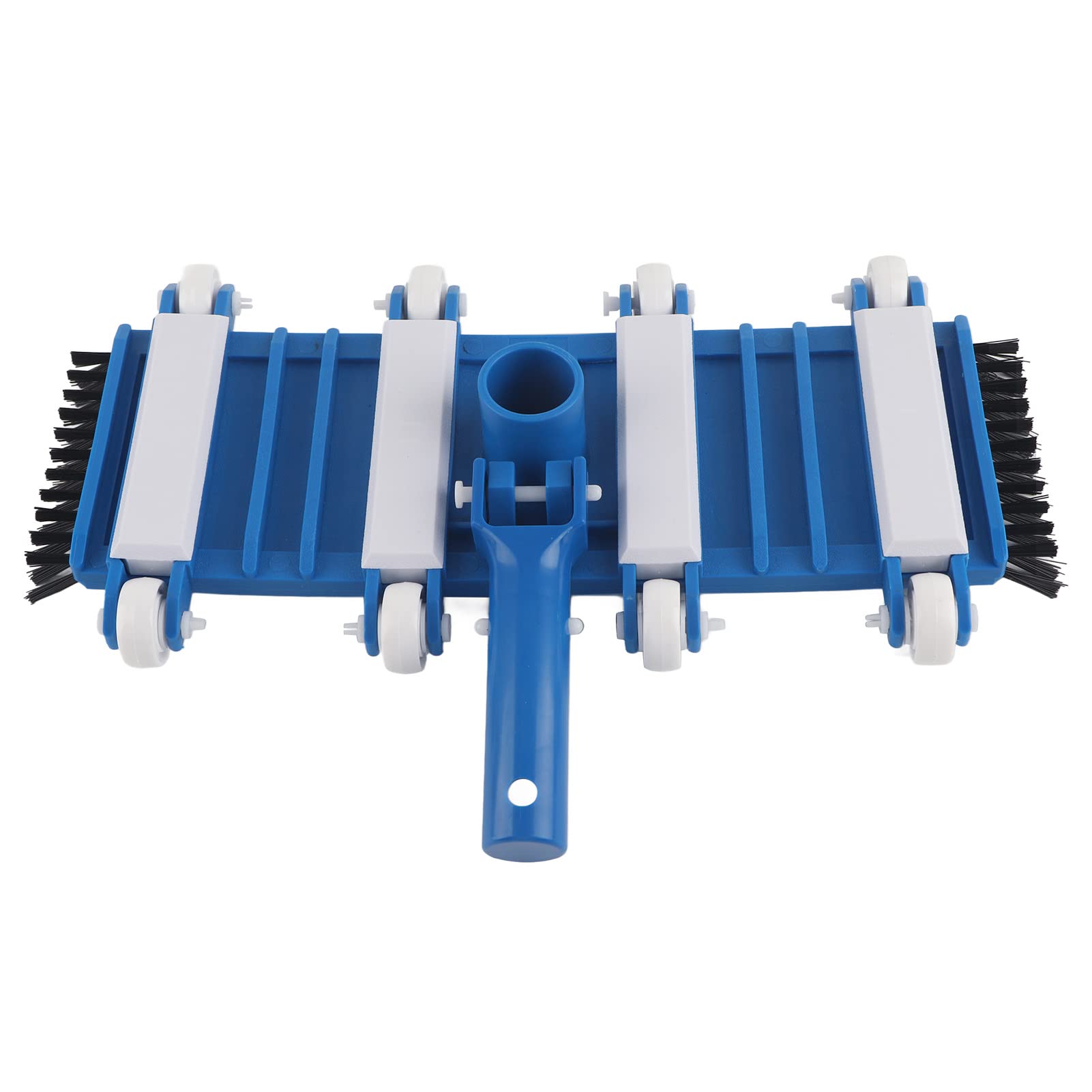 Gedourain Conexión de Cabezal de Aspiradora de Piscina Resistente, Postes de Extensión de 1,25 Pulgadas con Cepillos Laterales e Inferiores, Cepillos de Limpieza Conectan Manguera de