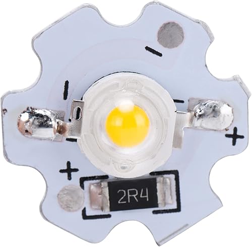 Miniatura 4 de 25pcs LED chips DIY accesorios de iluminación 5V 200LM 3W alta potencia LED lámpara perlas (luz amarilla 588590 NM)