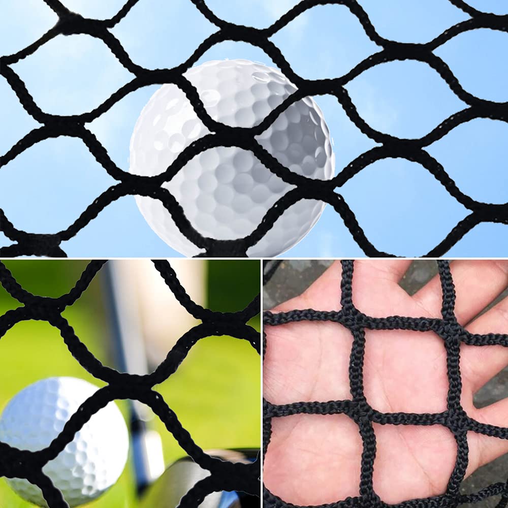 Siatka golfowa z polietylenu (HDPE), 300 x 300 cm, siatka do golfa na pole golfowe/do szkoły, szerokość oczek 2,5 cm, duża nośność 300 kg