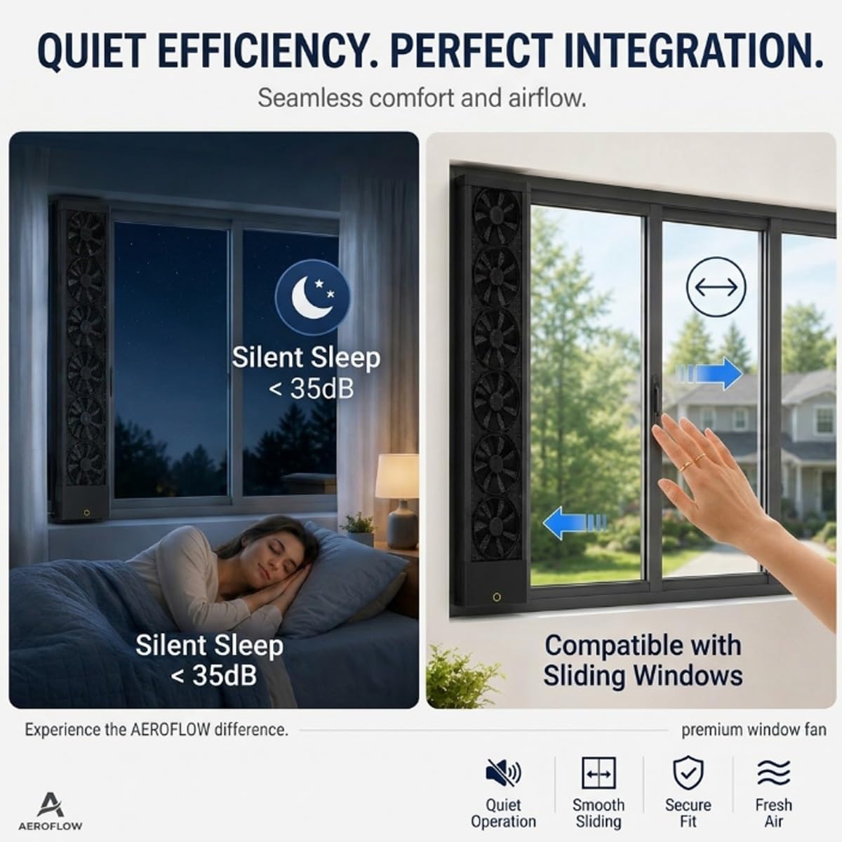 Genérico Extractor de ventana sin taladro para ventanas correderas, ventilador vertical con velocidad regulable para aire caliente, humo, olores y humedad(19.7-21.7in(50-55cm))
