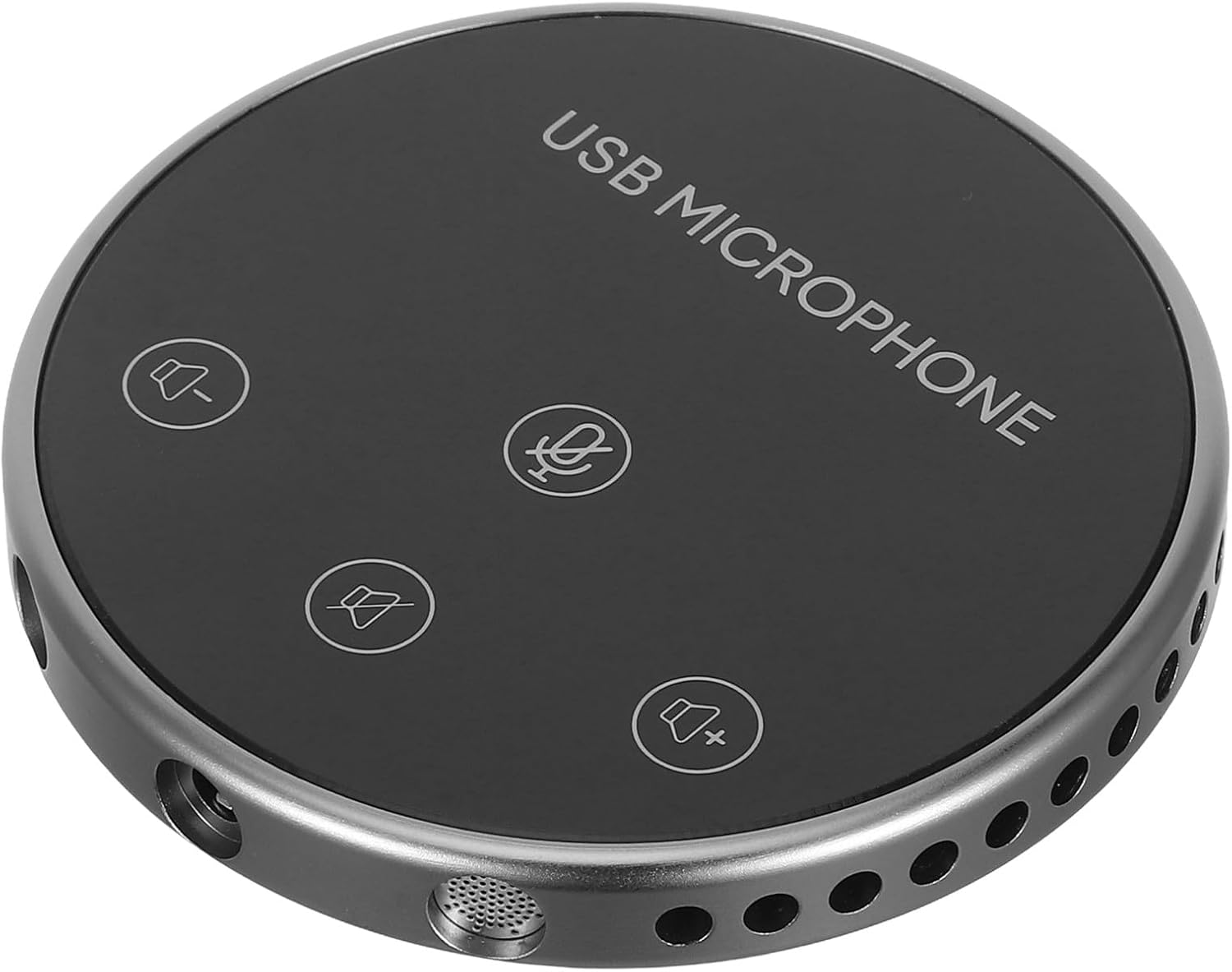 Omnidirectional USB Microphone Audio Pickup Desktop Mic for Live Streaming Gaming Chat Online Meetings Black Condenser Mic Compatible with Computers