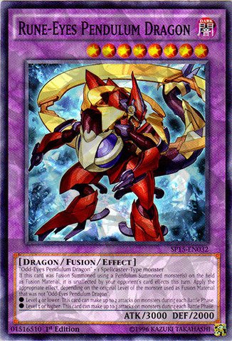 Amazon.com: YU-GI-OH! - Rune-Eyes Pendulum Dragon (SP15