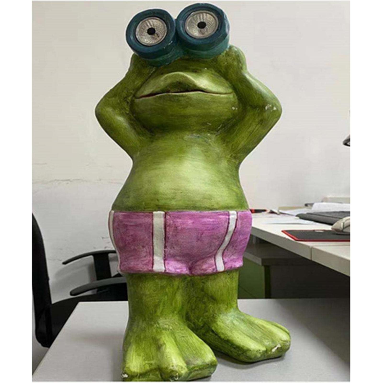 Resin Garden Lights Solar Powered Frog Shaped Stakes for Outdoor Walkway White Shine | Home & Garden | Yard, Garden & Outdoor Living | Garden D?©Cor | Statues & Lawn Ornaments-image-16