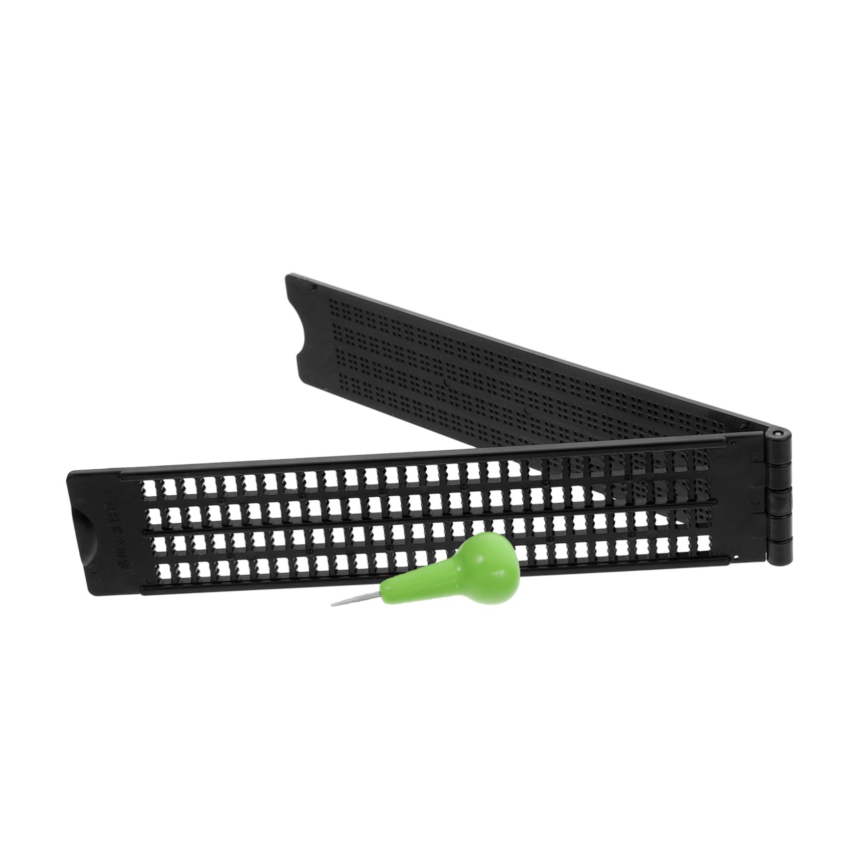 Valiclud Kit De Escritura Braille PortáTil Con Pizarra Y LáPiz Capacitivo Herramienta De EnseñAnza Para Ciegos DiapasóN Braille De 4 LíNeas Y 28 Celdas Accesorios De Aprendizaje Adaptados