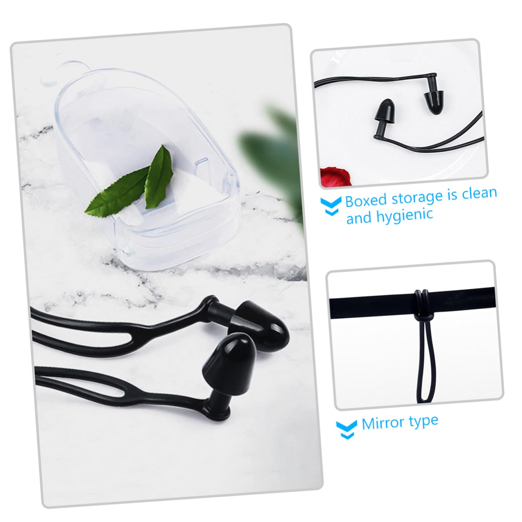 Happyyami Silicone Swimming Ear Plugs Reusable for Adults Boys and Girls Waterproof Noise Reduction for Swimming Bathing Water Sports