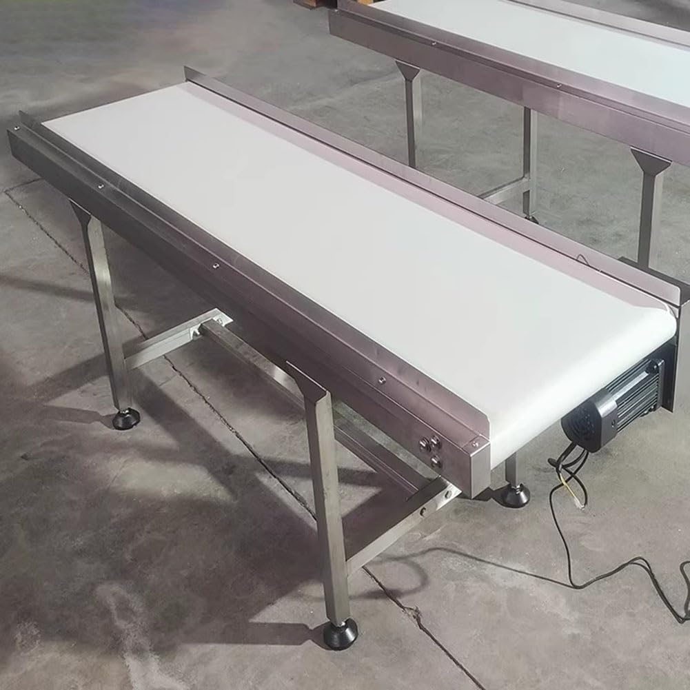 Nastro trasportatore in PVC, 3 mm, bianco, multiplo (30 x 200 cm), leggero, versatile per uso industriale e domestico, ideale per soluzioni di movimentazione dei materiali