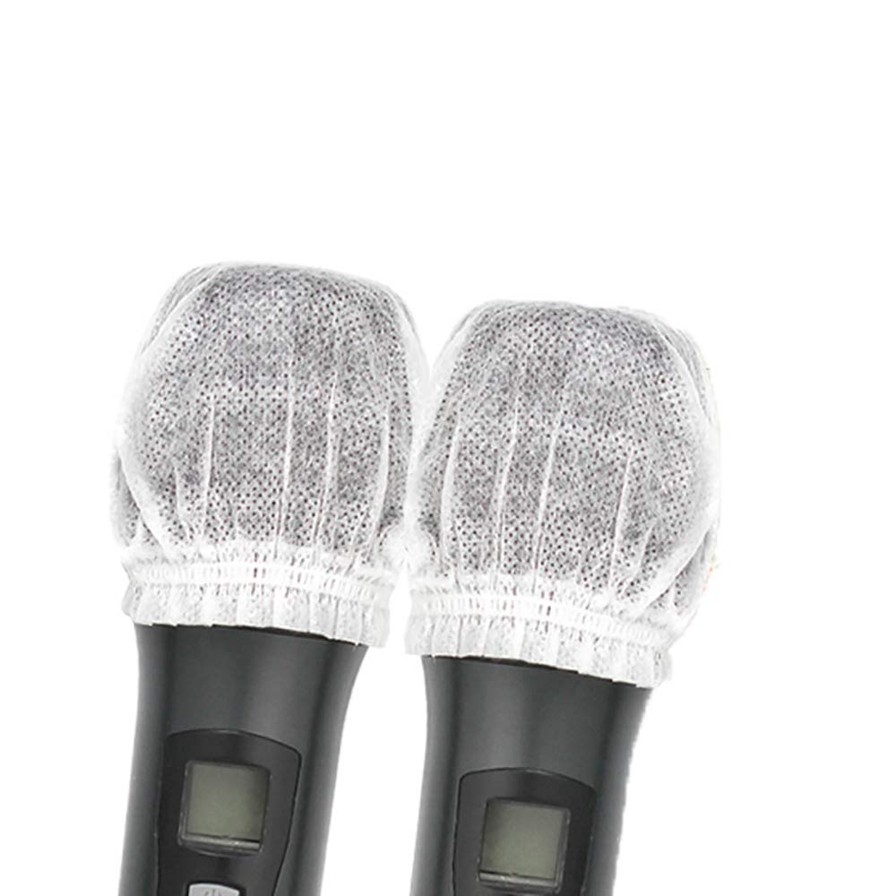 BuxiuGK 20 stuks microfoonhoezen kleurrijke, zachte schuimmicrofoonhoes, handheld microfoon voorruit voor vergadering studio karaoke DJS, willekeurige kleuren