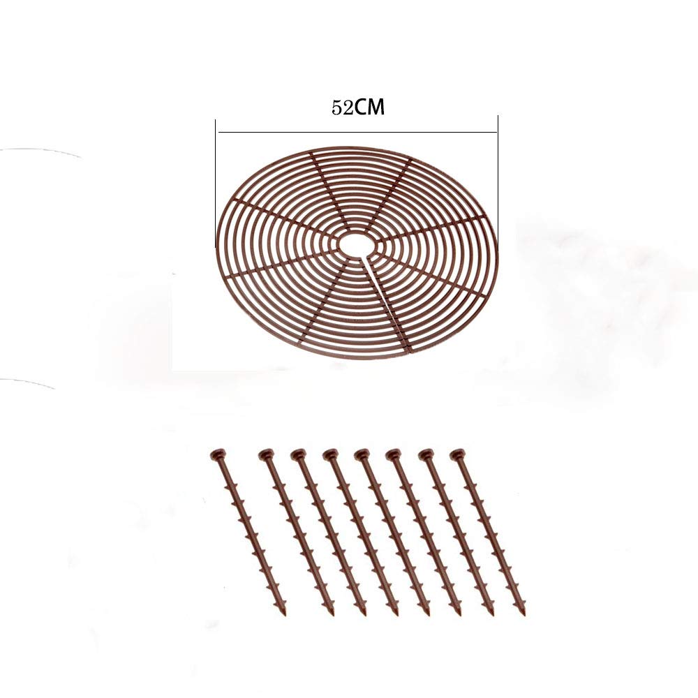 Yinong-EU Pot Protection pour Plantes, 52cm, Lot de 2, Marron