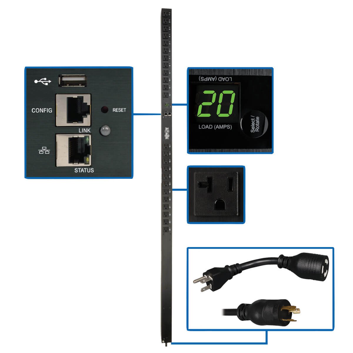Amazon.com: Tripp Lite PDU Switched 1.9kW 120V 24 5-15/20R