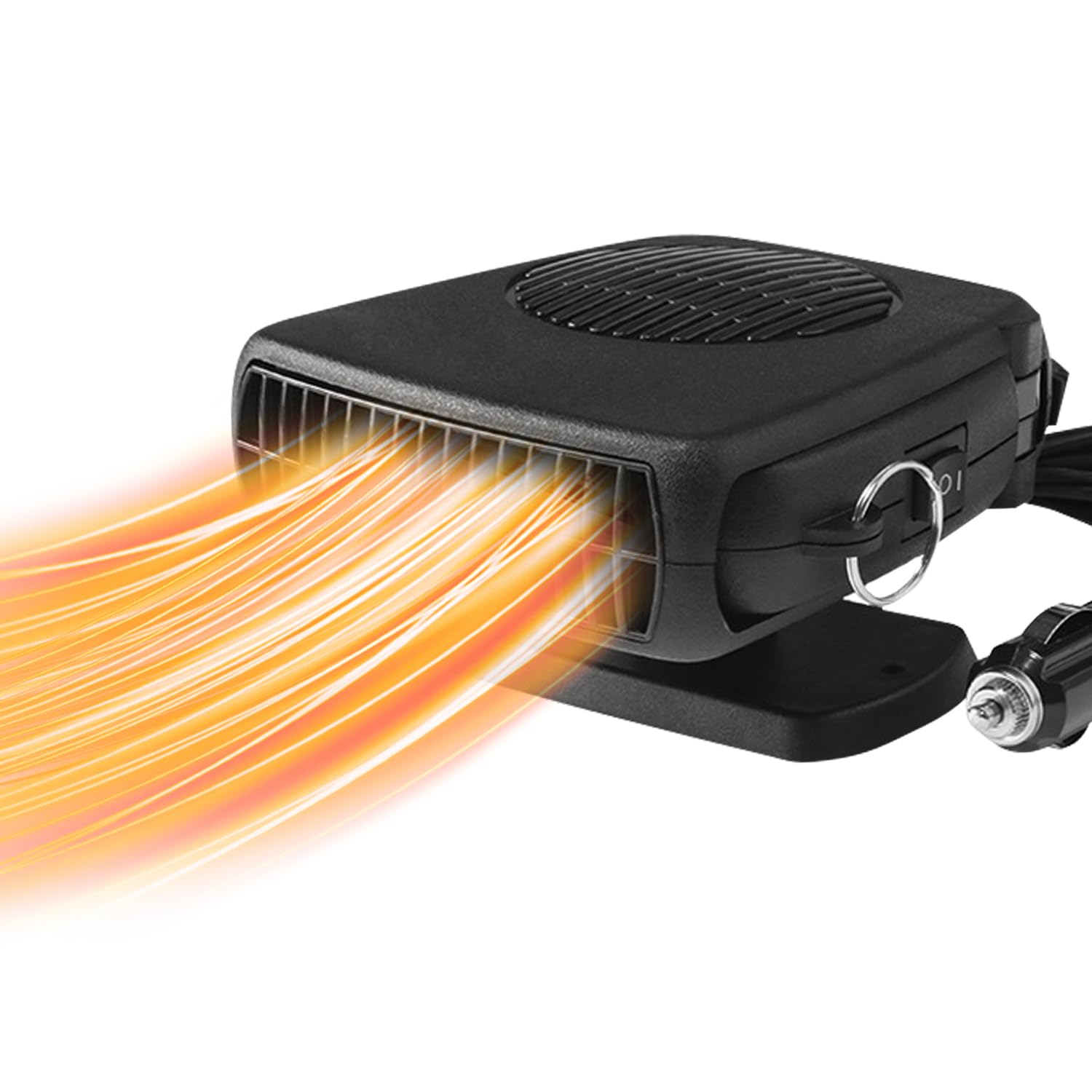 Riscaldatore per Auto, Riscaldatore e Sbrinatore Portatile 12V 150W, Ventola di Riscaldamento/Raffreddamento 2 in 1, Ventola di Riscaldamento con Accendisigari