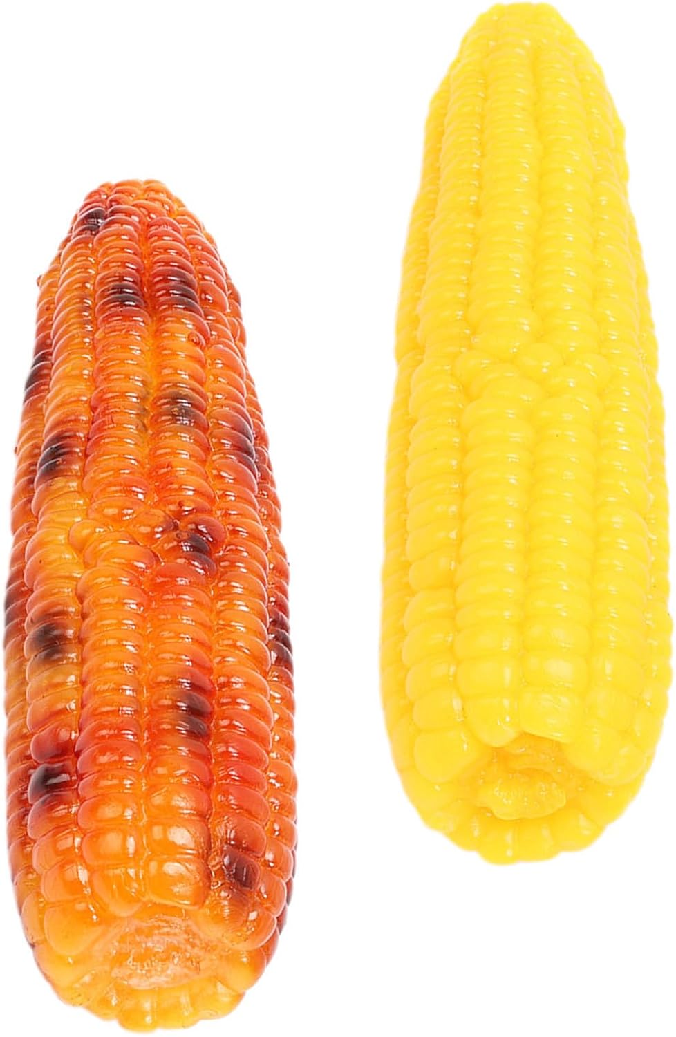 ORFOFE 2pcs Fake Grilled Corn the Cob Realistic 1:1 Simulation Artificial Vegetable Decor Made of Plastic, Easy to Clean and Photography-Friendly for Home Corn Decoration or Shop