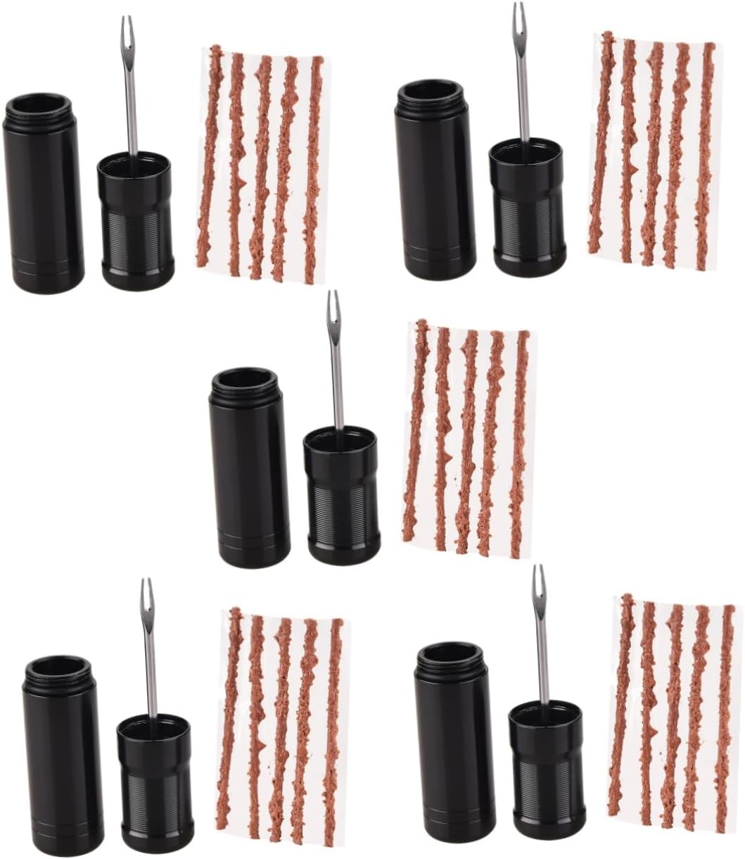 CHILDWEET 5sets Tire Repair Kit Professional Rubber Repair Strips for Cycling Kit for Folding Emergency Puncture