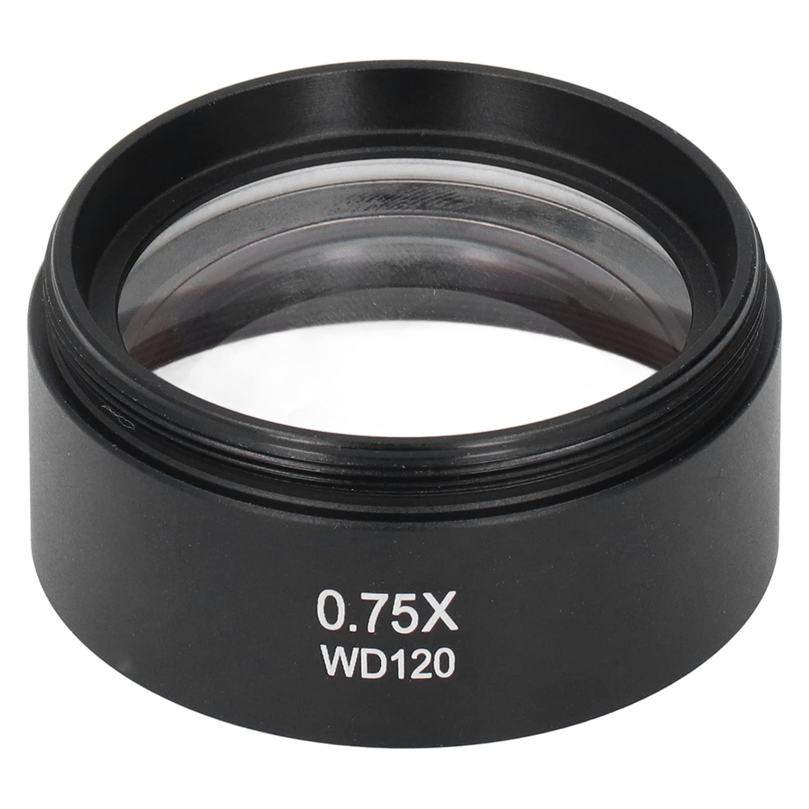 ViaGasaFamido Accesorio de Lente de Microscopio, Lente de Microscopio 0,75X 120mm Lente Barlow M48 Interfaz Ocular para Reemplazo Estéreo de Laboratorio, Lentes