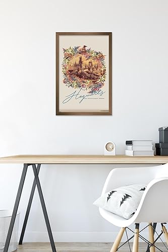 Vista 82 de Trends International The Wizarding World: Harry Potter - Póster de pared floral de Hogwarts, 14.725 x 22.375 pulgadas, versión premium sin marco
