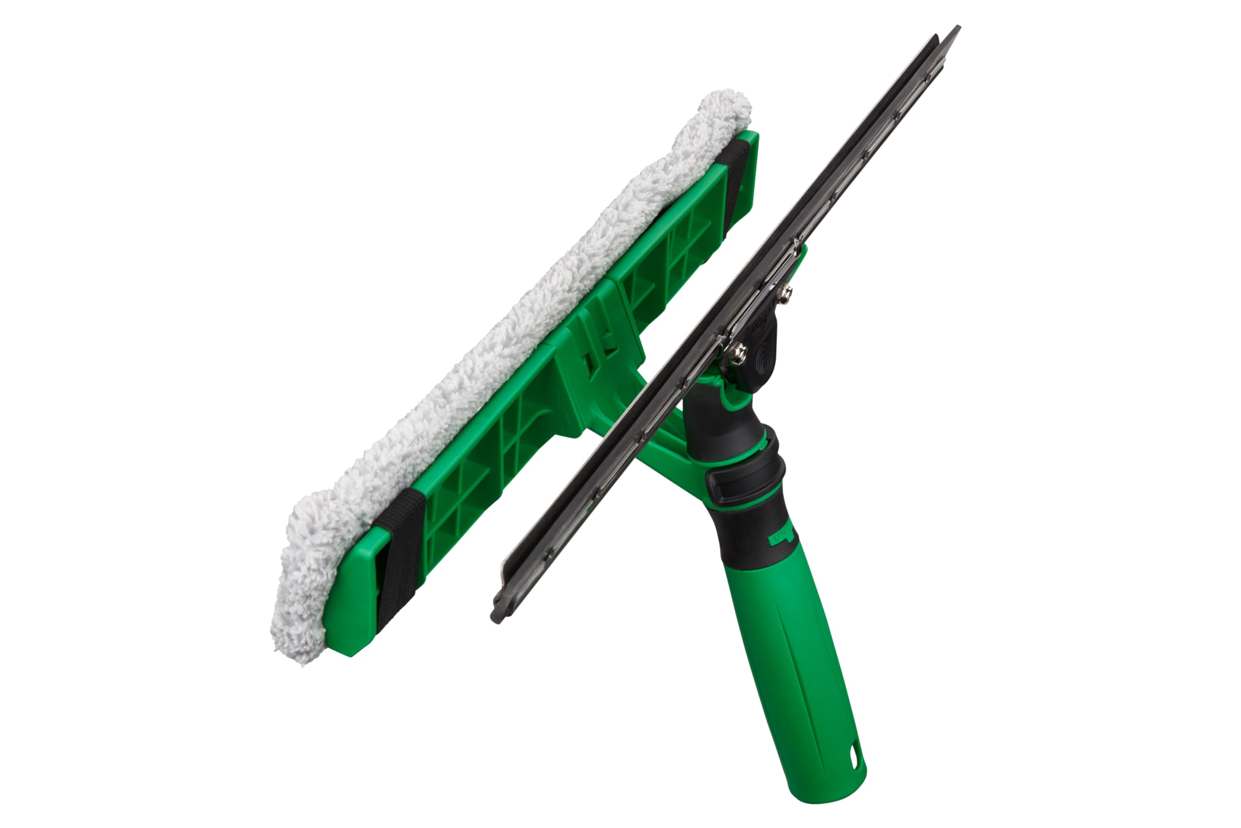 Unger Commercial VisaVersa Window Cleaning Washer and Squeegee Pro Tool 18”/45cm - 2-in-1 Design with Microfiber Pad for Window Cleaners - VV450