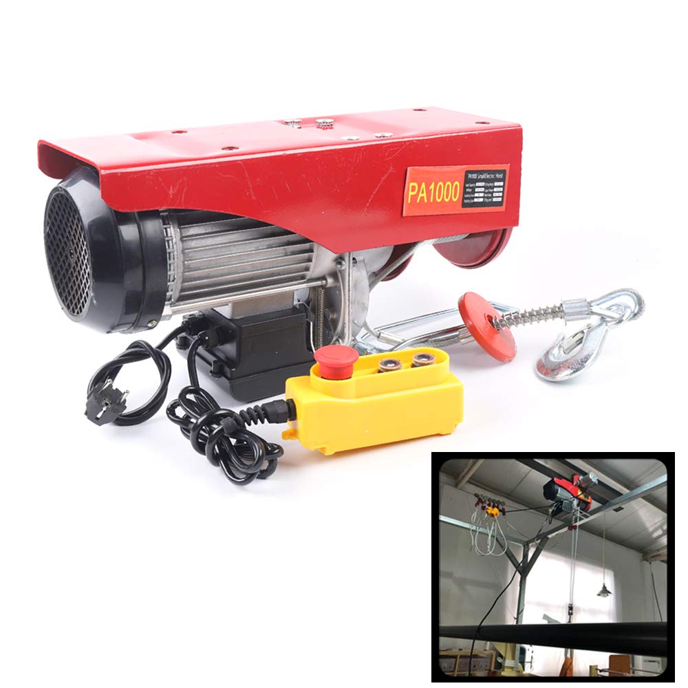 Paranco elettrico a catena | 1000 kg | 1600 W motore | 12 m fune metallica