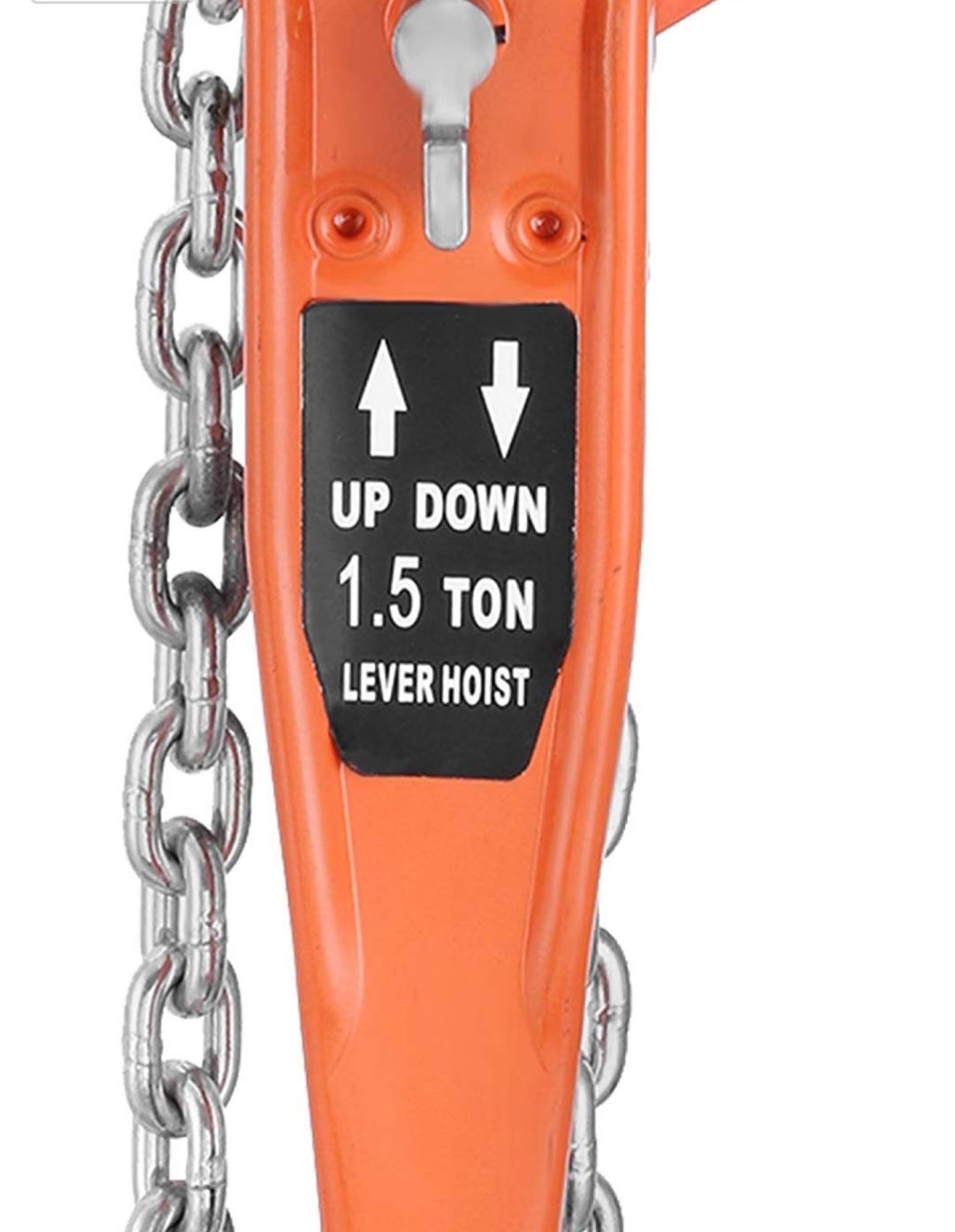 VOLTZ RL Rachet Lever Chain Hoist Block Cap (Orange, 1.5 Ton and  