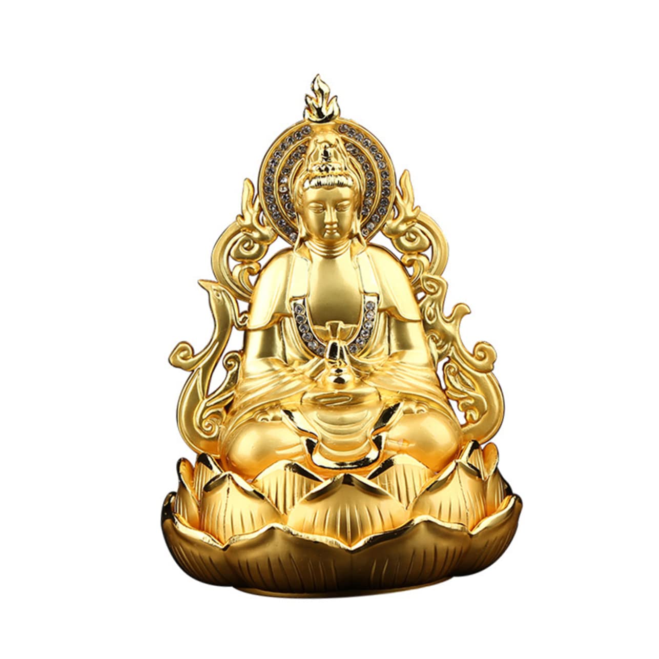 Alipis Diffusore Auto Profumo in Lega Oro Design Elegante e Dimensioni Compatte per Purificare L'aria, Decorazione Raffinata per Interni Auto