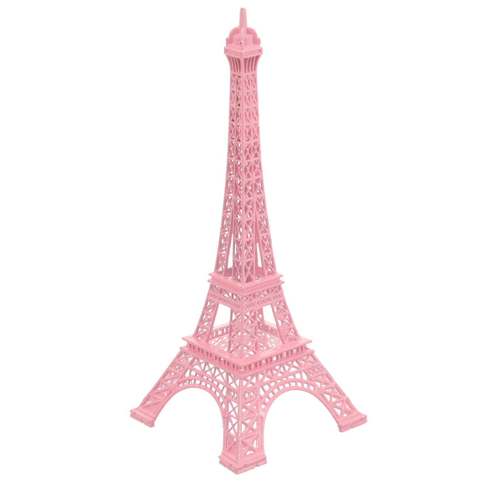 Figurine Tour Eiffel en métal rose 32 cm : rompez la monotonie de votre bureau