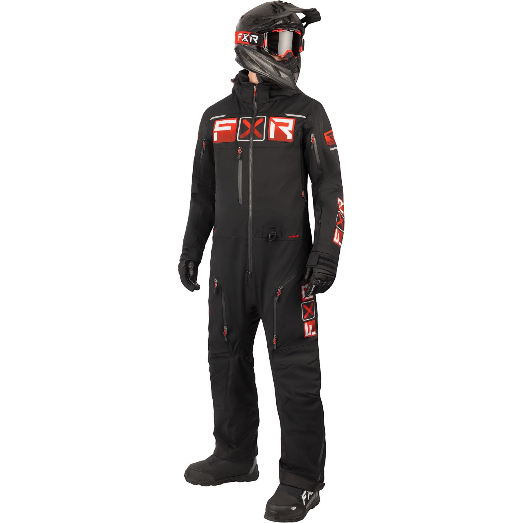 FXR Men's Maverick Lite Monosuit 2025 (Black/Red - 2X-Large)