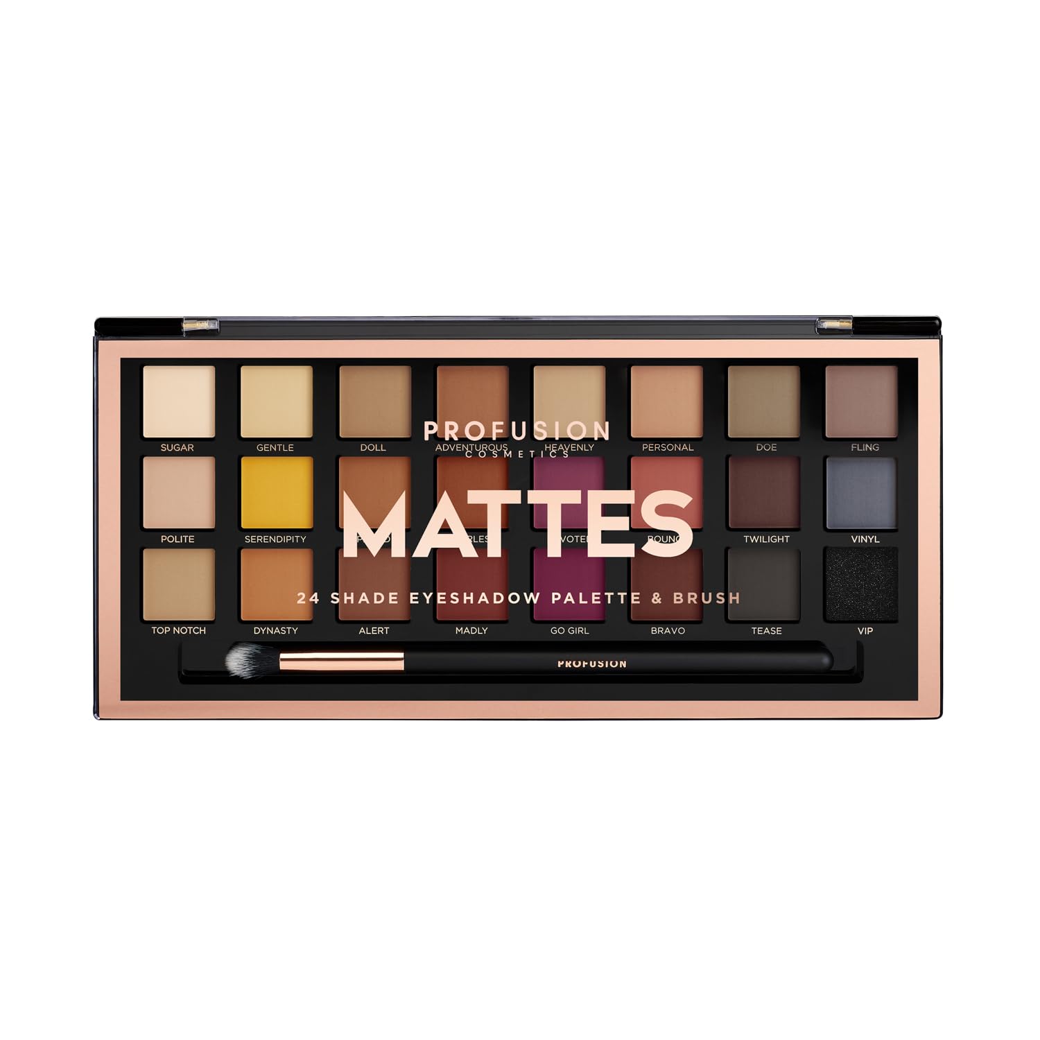Profusion Cosmetics Professional Artistry Pro Eyeshadow Palette, Mattes