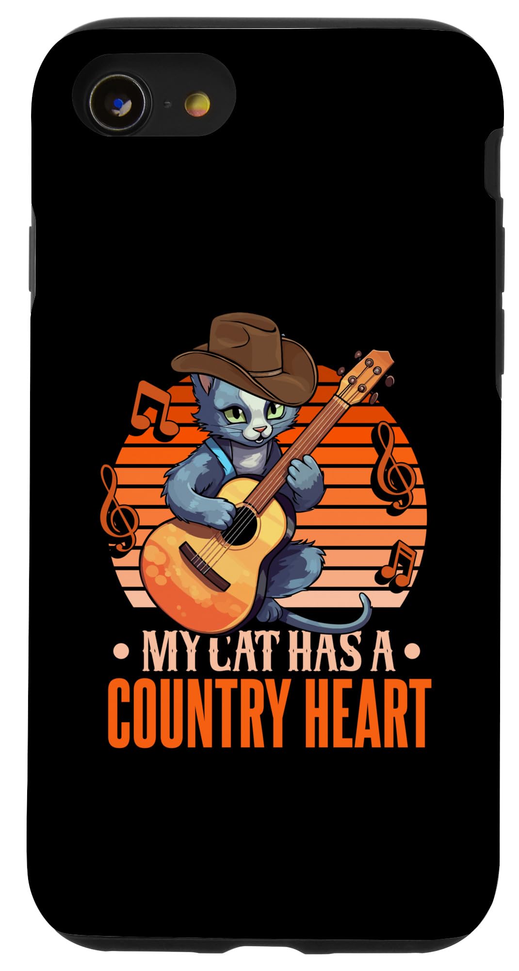Amazon.com: iPhone SE (2020) / 7 / 8 My Cat Has A Country Heart 