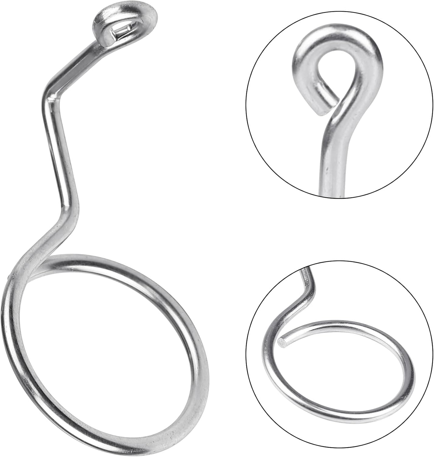 Xadnitu 50 Pieces 2" Diameter Screw Mount Bridle Rings, Heavy Duty Cable and Wire Support, Metal Cable Ring Hangers for Low Voltage Cable Wire Management