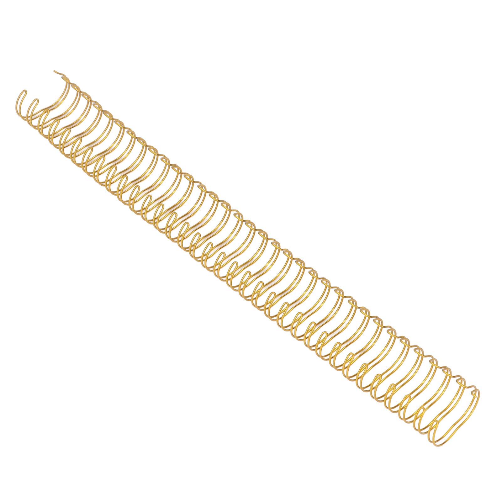 Anelli per Rilegatura in Filo Metallico Dorso per Rilegatura a Doppio Anello Rivestito in Nylon 3/4 Pollici 19 Mm Capacità 180 Fogli Confezione da 50 per Report A4 Presentazioni (GOLD)