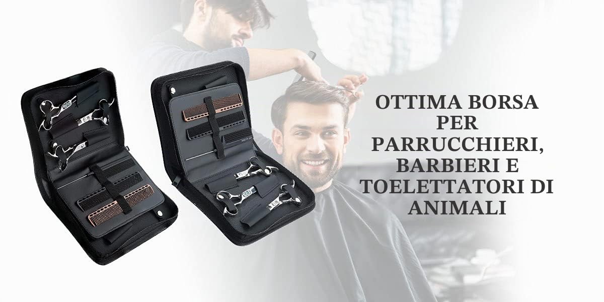 PERFEHAIR Grande borsa per attrezzi da parrucchiere, forbici da barbiere