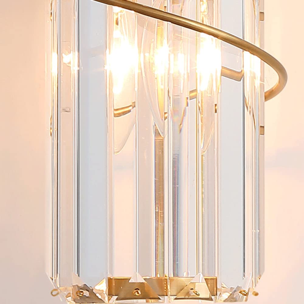 Lampa ścienna cylindryczna kryształowa lampa ścienna LED, postmodernistyczna prosta kryształowa podkładka ścienna LED, kinkiet ścienny, kreatywny prosty uchwyt, do salonu, gabinetu, korytarza