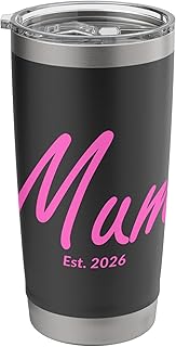 New Mum of a baby Girl Established 2026 (UK Spelling) Stainless Steel Insulated Tumbler