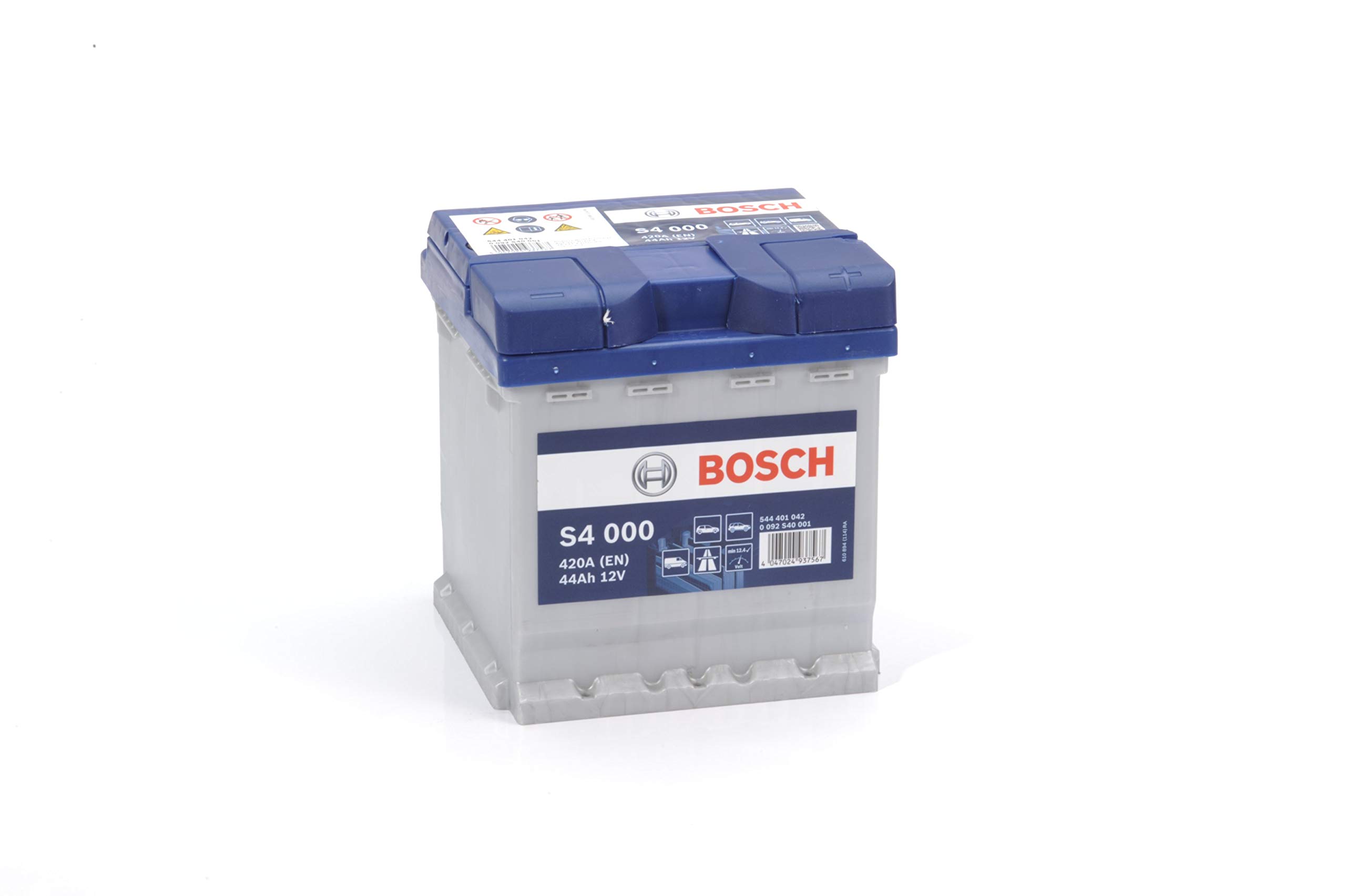 Bosch S4000 - Batterie Auto - 44A/​h - 420A - Technologie Plomb-​Acide - pour les Véhicules sans Système Start/​Stop