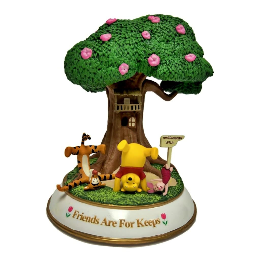 The Bradford Exchange Hawthorne Village Division Friendships of Winnie The Pooh Hundred Acre Wood Collection Issue #7 Friends are for Keeps Sculpture