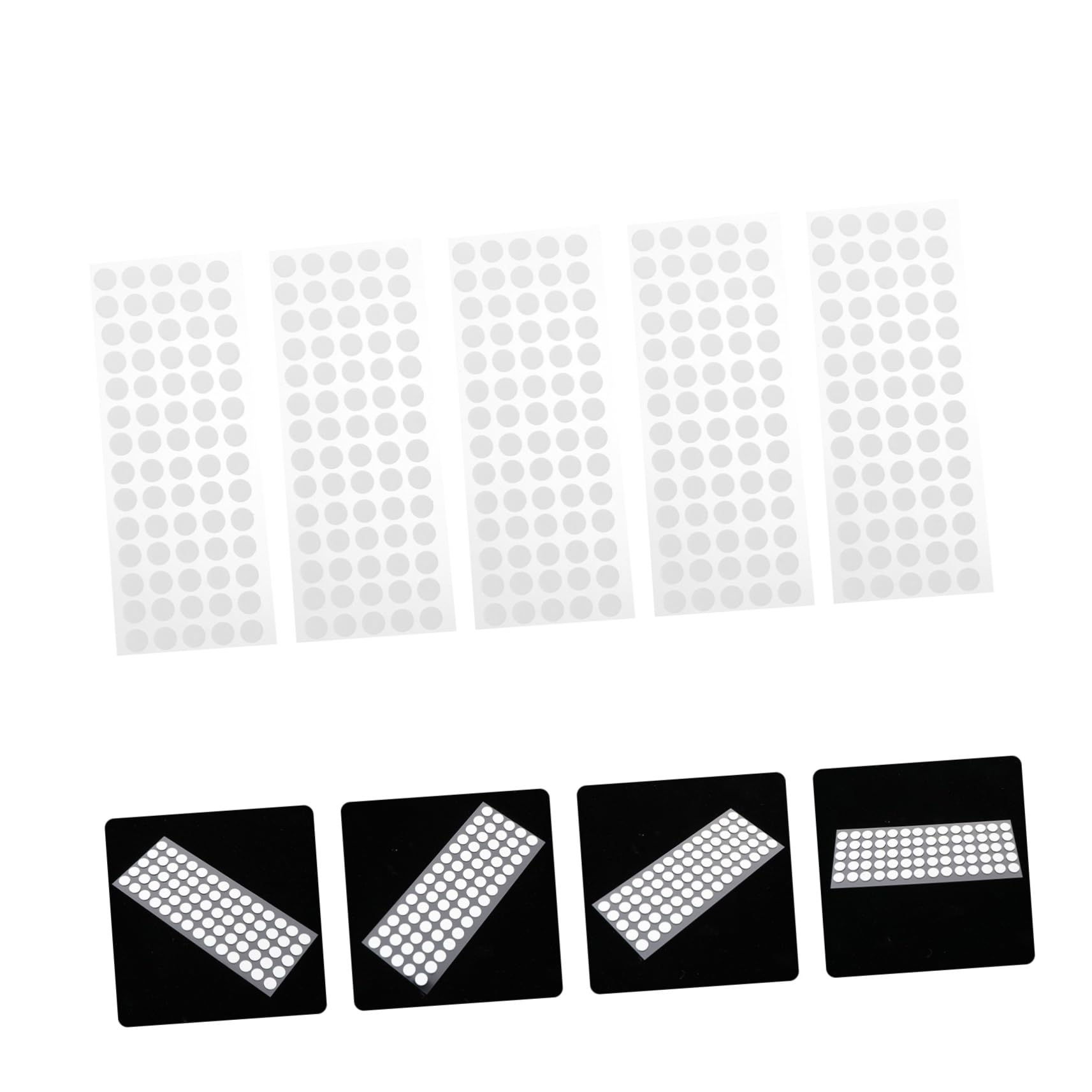 Homoyoyo Doll 5 Sheets of Round Sticker Dots Double-Sided Adhesive Stickers for DIY