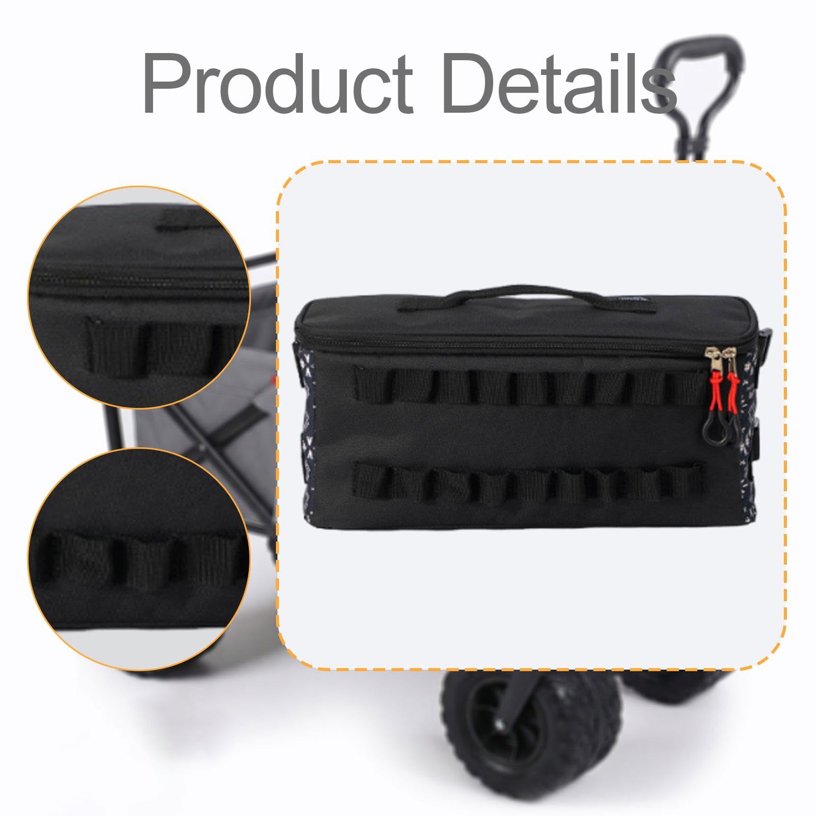 Camping IGT Tisch Seiten Aufbewahrungstasche Multifunktionale Seitentasche Hängendes Organizer Wasserdicht Oxford Stoff mit Griff für Camping Reise Fr