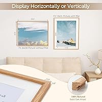 Vista 290 de Fun Memories Portarretratos de metal de 16 x 20 pulgadas con paspartú de 11 x 14 pulgadas, acabado de aluminio cepillado, parte delantera de vidrio